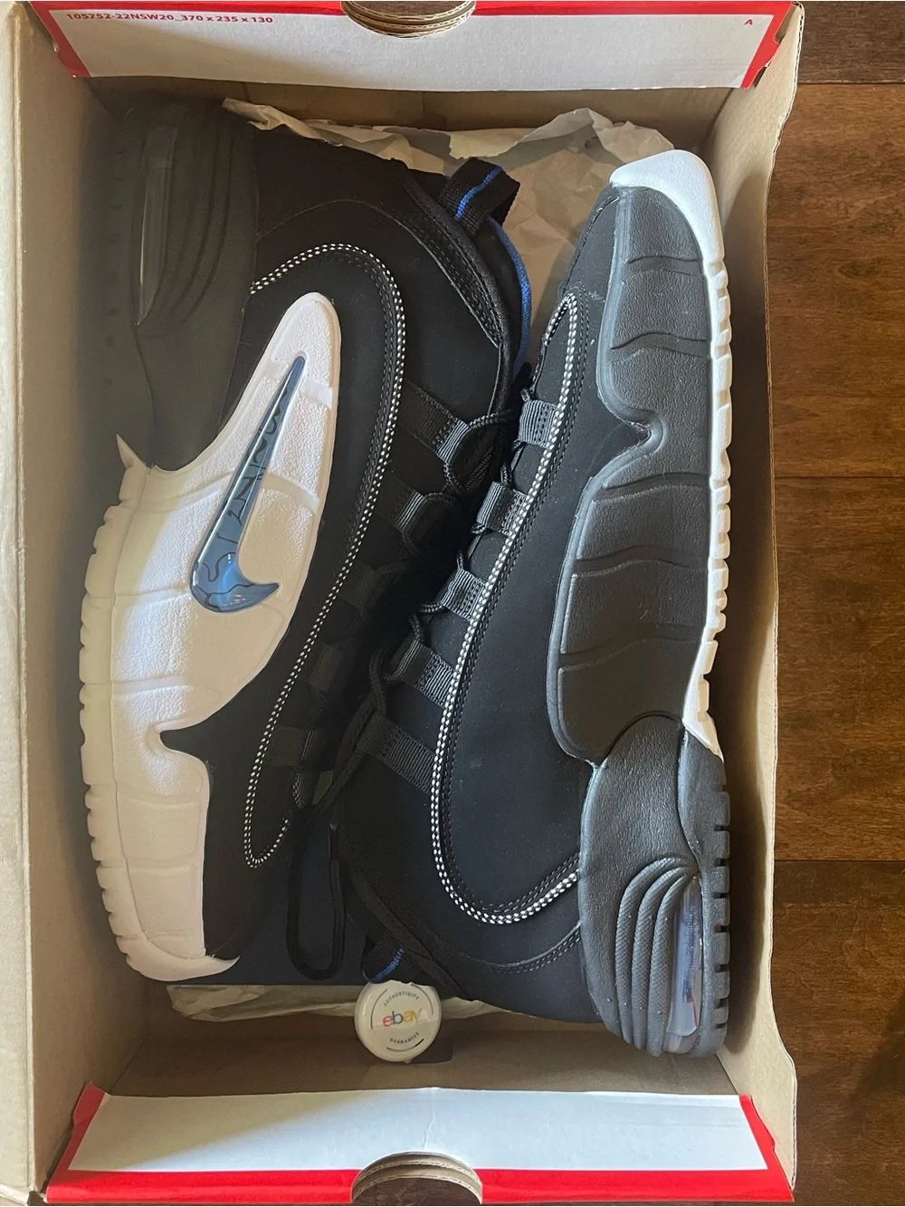 Nike Air Max Penny 1 Orlando Mid Top (2022) Black Varsity Royal 12 - Picture 2 of 9